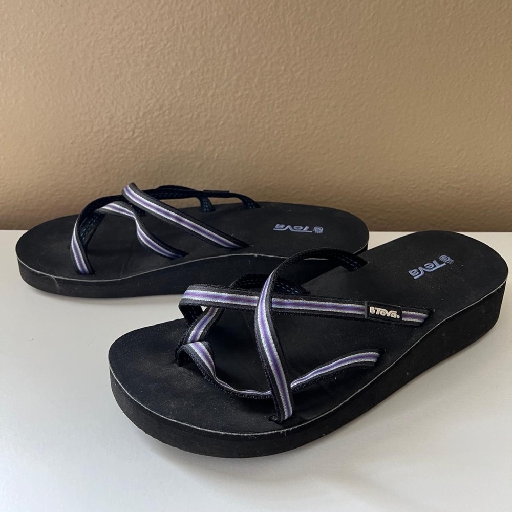 Teva Mandalyn Wedge/Platform Sandals Purple